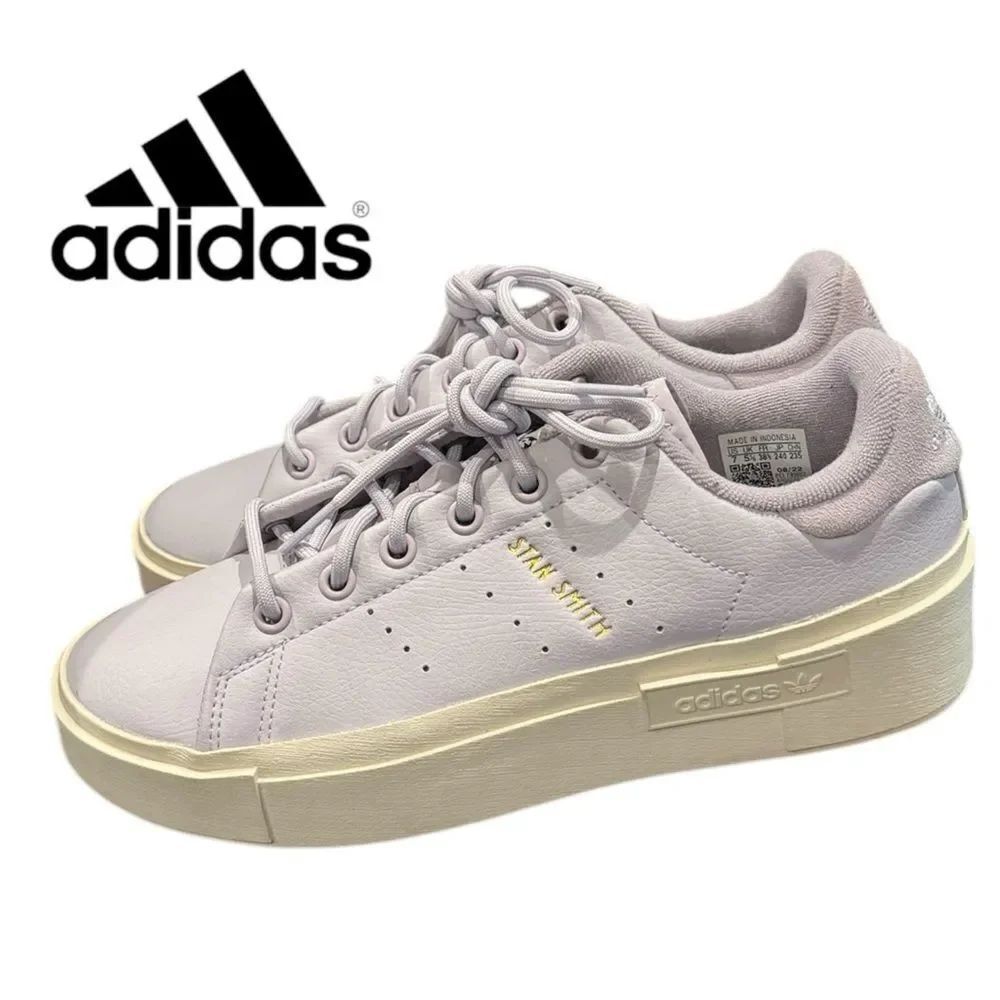Adidas Stan Smith Bonega X Silver Dawn Women's Lavender Platform Sneakers 7